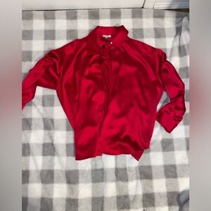 Brand new silk button up!